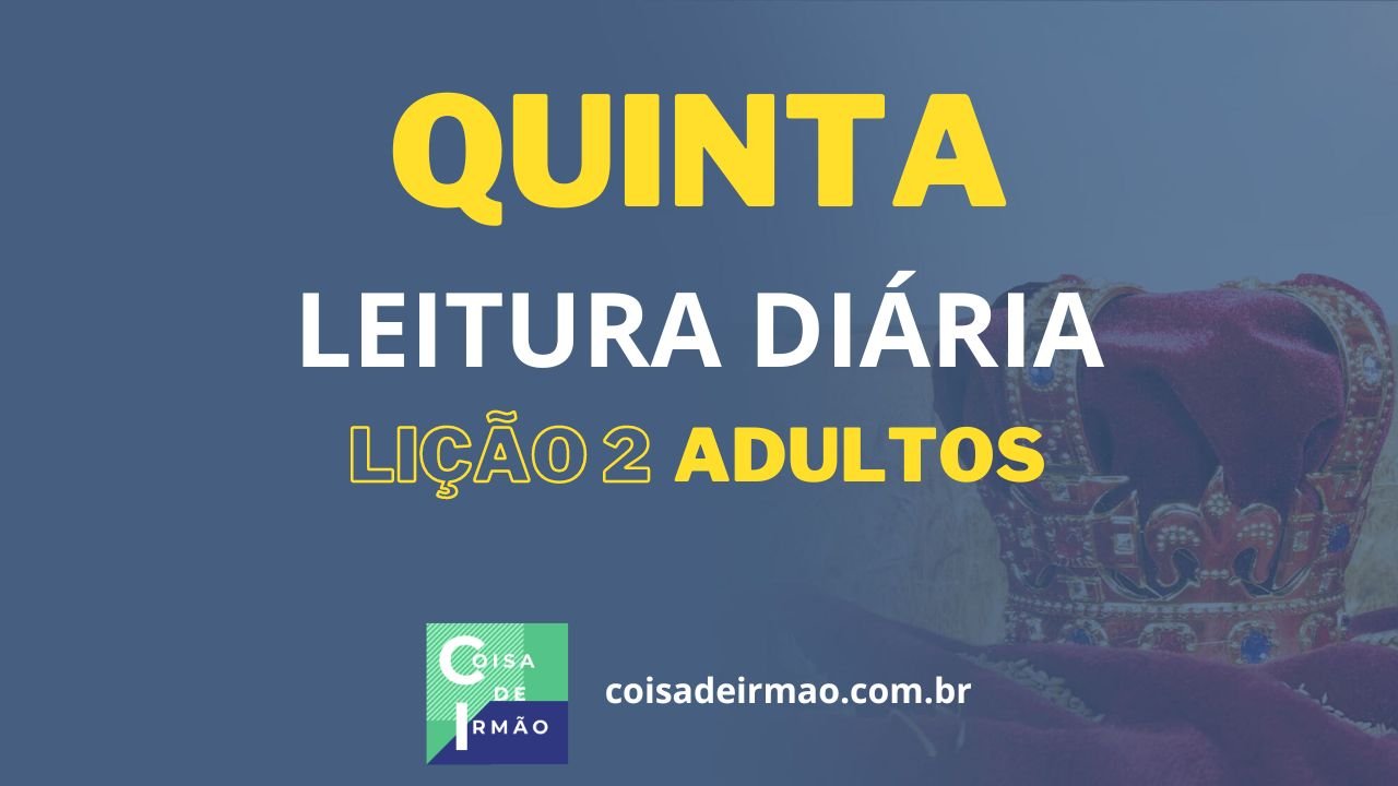 leitura diaria adultos quinta