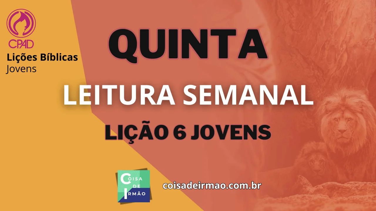 Leitura semanal quinta jovens